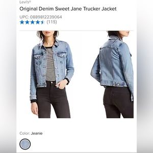 Levi’s Original Denim Sweet Jane Trucker Jacket